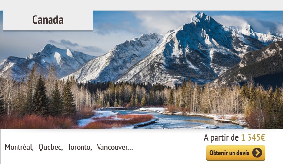 Canada  Montréal, Quebec, Toronto, Vancouver ..  A partir de 1 345€