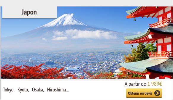 Japon  Tokyo, Kyoto, Osaka, Hiroshima ..  A partir de 1 989€